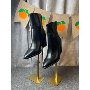 Steve Madden Silvee Pointed Toe Chunky Heels Ankle Boots Women's Size US 6M